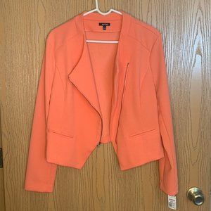 Brand New Coral Moto-Blazer